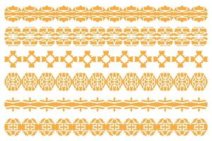 Decorative Border Patterns Set Design vector