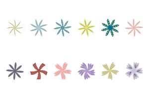 Set of Colorful Floral Designs vector
