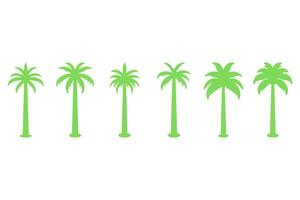Illustration of Green Palm Trees vector