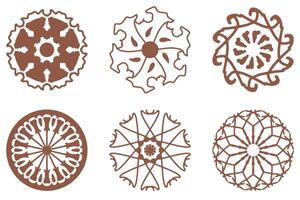 Collection of Decorative Mandala Design Set vector