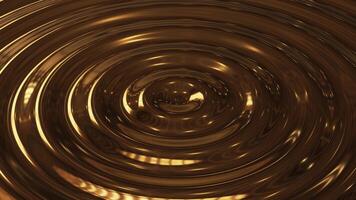 Abstract loop ripple gold 3d wave video