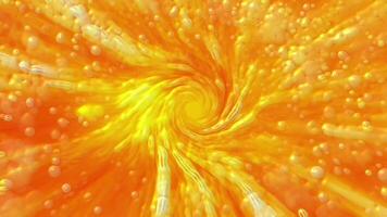 a whirlpool of particles and foam disappears, decreasing to a point video