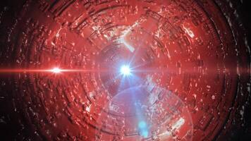spiral of changing coordinates of space and time video