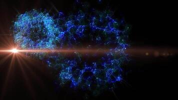 bright explosions of crystallized plasma in an abstract universe video