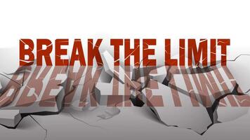 break the limit falling animation with cracked floor style. damaged floor retro style. video