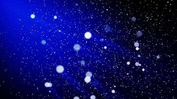 Abstract Blue Particles Background Loop video