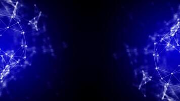 Plexus, Structural Mesh Blue Background Loop video