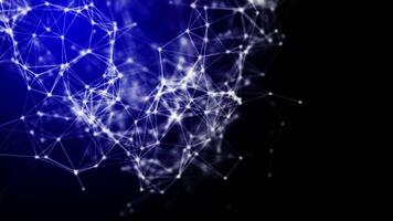 Plexus, Structural Mesh Blue Background Loop video