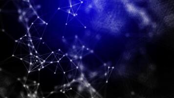 Plexus, Structural Mesh Blue Background Loop video