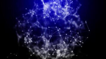 Plexus, Structural Mesh Blue Background Loop video