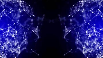 Plexus, Structural Mesh Blue Background Loop video