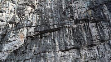 View Of A Stone Wall With Many Cracks And Crevices video