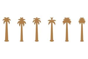 Silhouette Illustration of Palm Trees vector
