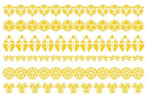 Set of Ornamental Border Design vector