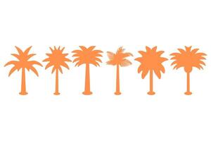 Illustration of Stylized Palm Trees Design vector
