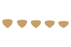 Set of Minimalist Bowls Illustration vector
