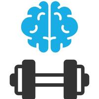 Brain Training illustration with isolated background vector