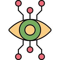 Ai Connection View illustration with isolated background vector