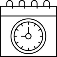 Class Timetable illustration with isolated background vector