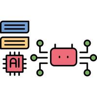 Chat Bot illustration with isolated background vector