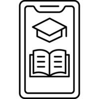 Education App illustration with isolated background vector