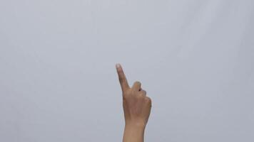 Disapproving gesture . Close up of showing disagree gesture with waving her index finger. video