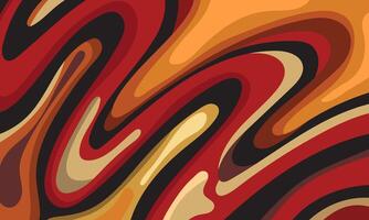 Vintage psychedelic wavy and groovy background vector