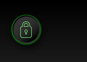 Cyber security concept. Locks on technology and dark background. Hacker protection and viruses on the internet. vector