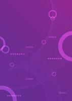 Flowing smooth wave pattern and 3d line on purple color background. Internet network and communication signal technology, fiber optic line. Science and music backdrop. vector