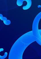 Flowing smooth wave pattern and 3d line on blue color background. Internet network and communication signal technology, fiber optic line. Science and music backdrop. vector