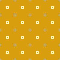 Seamless geometric pattern with light squares on yellow background. Print for fabric background, textile vector
