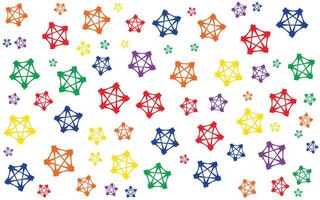 Colorful Shape Abstract background in flat style vector