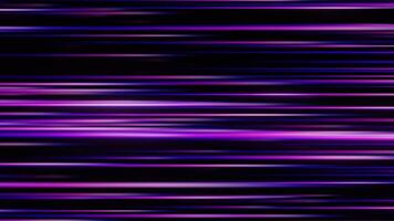 futurista abstrato colorida fundo dentro brilhante néon azul e tolet cores. horizontal linhas fluxo. digital dados voar. desatado ciclo 3d renderizar. video