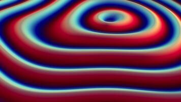 Concept Multicolor Liquid Pattern. Abstract pattern of circles with the effect of displacement. 4k seamless loop animation. video