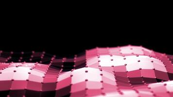 3D abstract loop glowing waving terrains. Digital futuristic wave. Abstract motion background. video