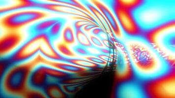voar dentro 3d abstrato ficção científica túnel desatado laço. vj movimento gráficos para música . video