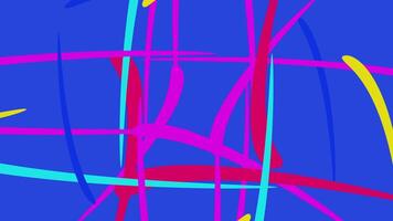 Animated background of lines changing their shape and color. video