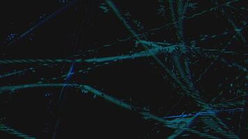 Black and blue animation with glitch effect with lots of lines and splashes. video