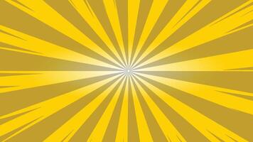 Black and yellow sunburst abstract background design with dotted vector