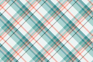Mosaic check plaid, custom pattern textile tartan. Flooring background texture fabric seamless in light and cyan colors. vector