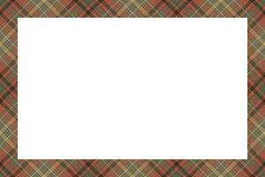 Vintage frame . Scottish border pattern retro style. Tartan plaid ornament. vector