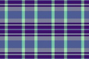 Graph check tartan background, border textile plaid seamless. Robe fabric pattern texture in violet and light colors. vector