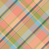 Copy space fabric check, sexual tartan seamless background. Open pattern plaid textile texture in red and orange colors. vector