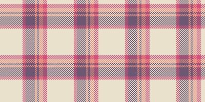 1960s texture check pattern, machinery fabric plaid tartan. Random textile seamless background in red and light colors. vector