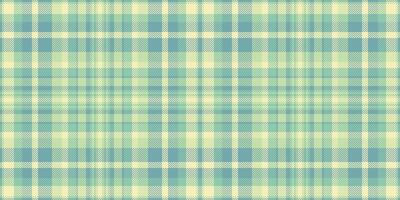 Antique plaid pattern fabric, drawing check background. Holiday textile tartan texture seamless in light and cyan colors. vector