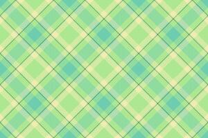 Isolation tartan background texture, spanish pattern check plaid. Stage seamless fabric textile in green and teal colors. vector