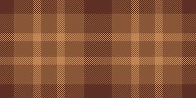 Down check plaid background, thin seamless textile texture. Order pattern tartan fabric in orange and red colors. vector