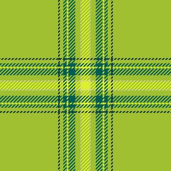 Vogue tartan textile , intense background texture pattern. Scrapbook check fabric seamless plaid in lime and teal colors. vector