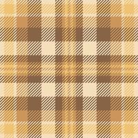 Craft background texture seamless, ethnicity tartan textile. Inspiration fabric check pattern plaid in orange and light colors. vector