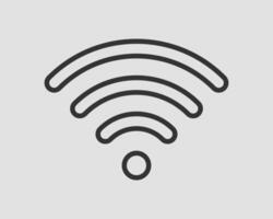 Free wi fi icon. Connection zone wifi symbol. Radio waves signal. vector
